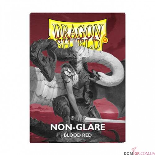 Dragon Shield Non-Glare Matte: Blood Red — Протекторы 100 шт.